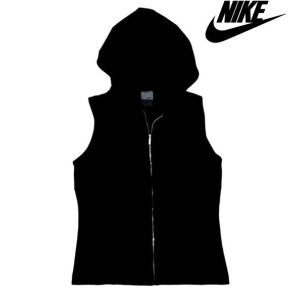 Nike Essential Dri Fit Zip Up Hooded Training Vest - Picture 1 of 7